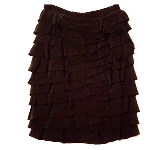 Don Caster Silk Ruffle Layered Skirt 2